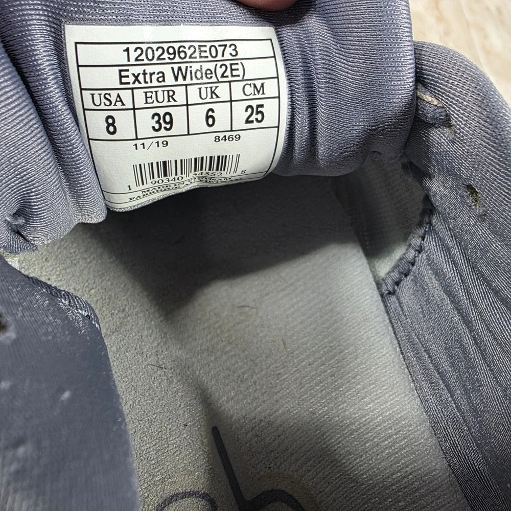 Brooks Adrenaline GTS 20 Womens 8 Extra Wide 2E Grey Rose Gold Running Shoes